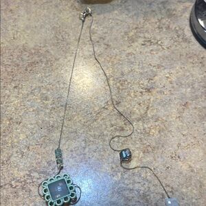 Wanted Blue and Silver Necklace with Elegant Design